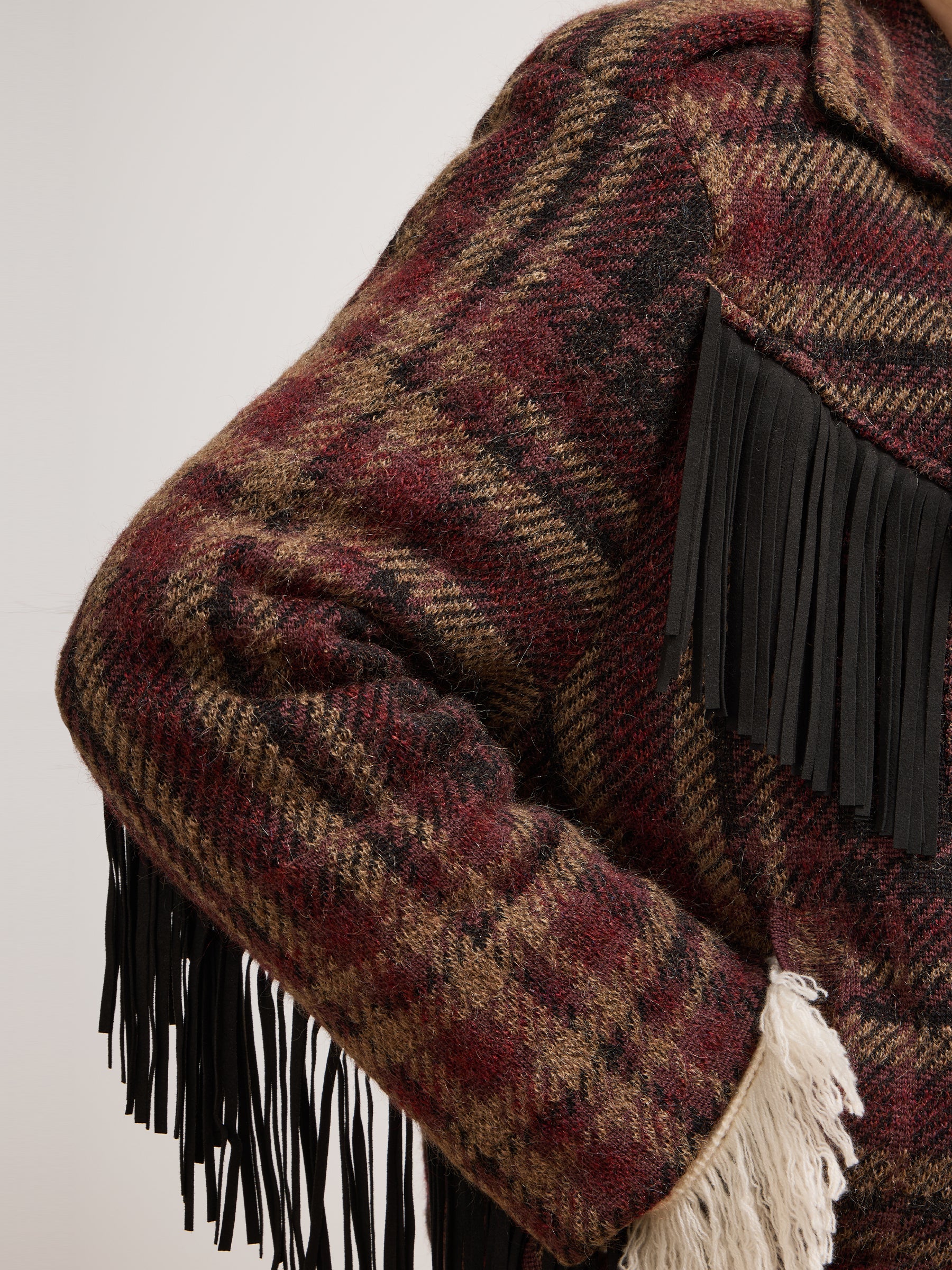 Oscar Check Jacket Brown