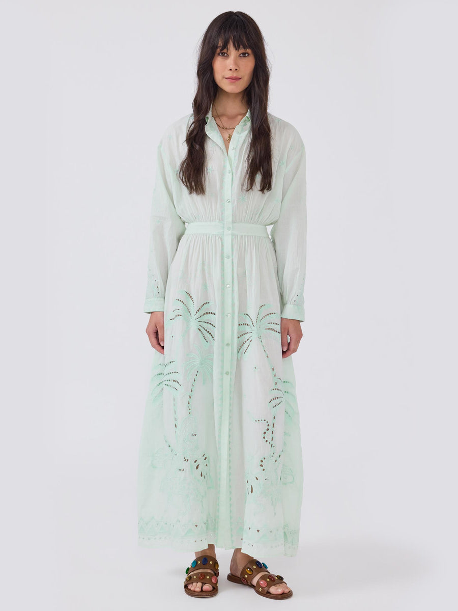 Eden Palm Dress Mint