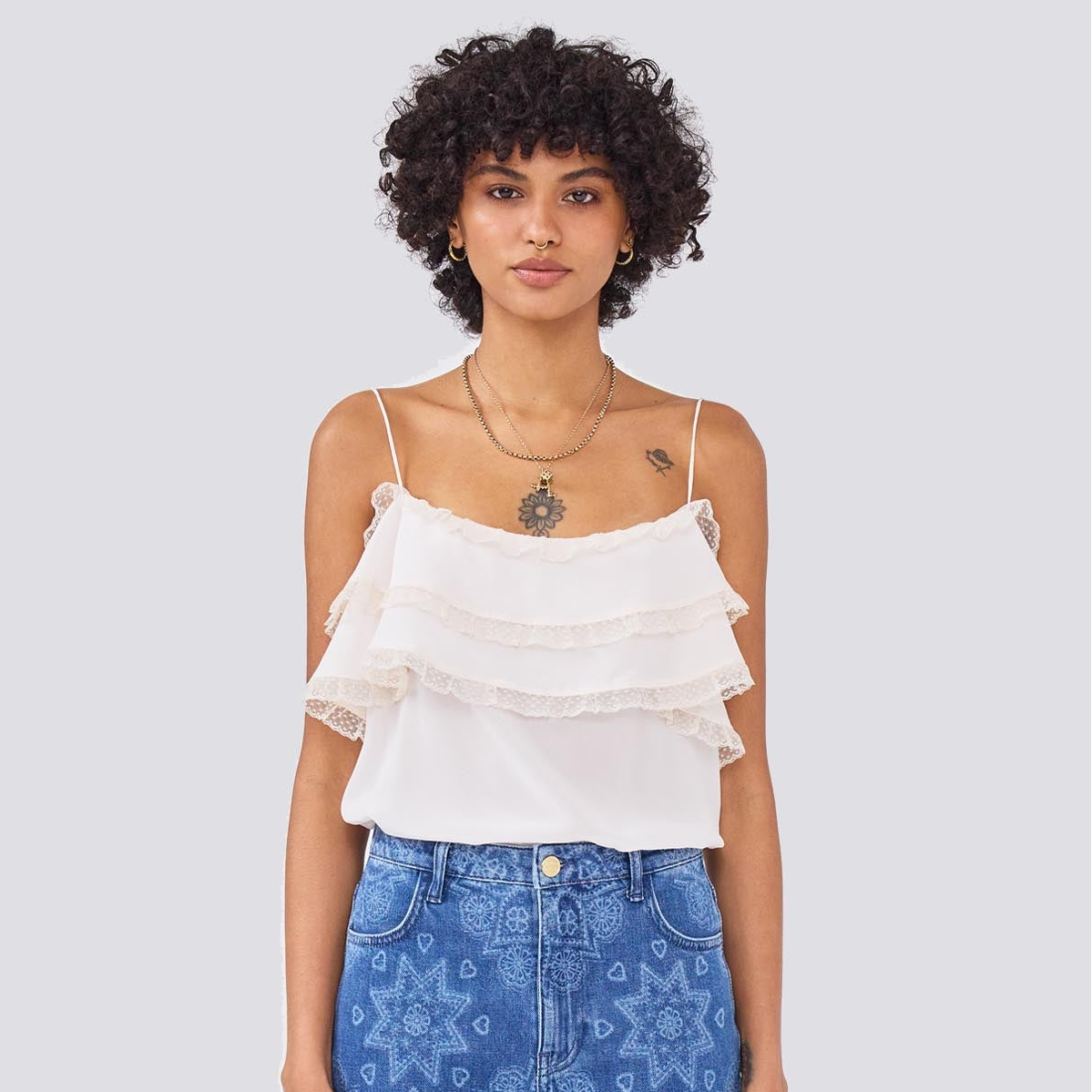Bo Silk Cami Oyster