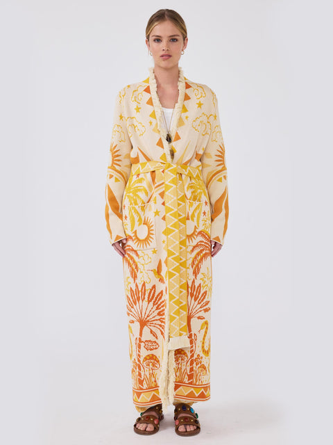 Magic Leopard Duster Ochre