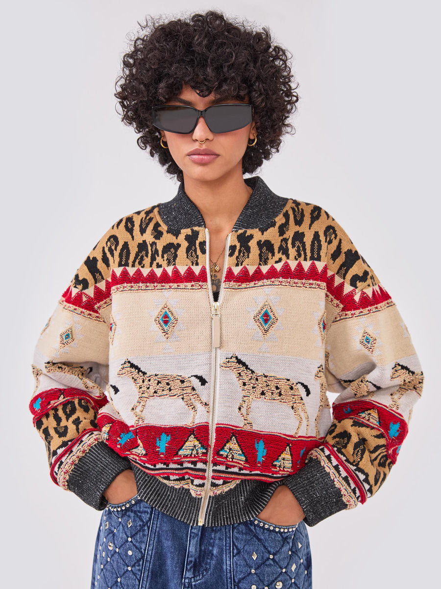 Nomadic Tapestry Bomber Cream