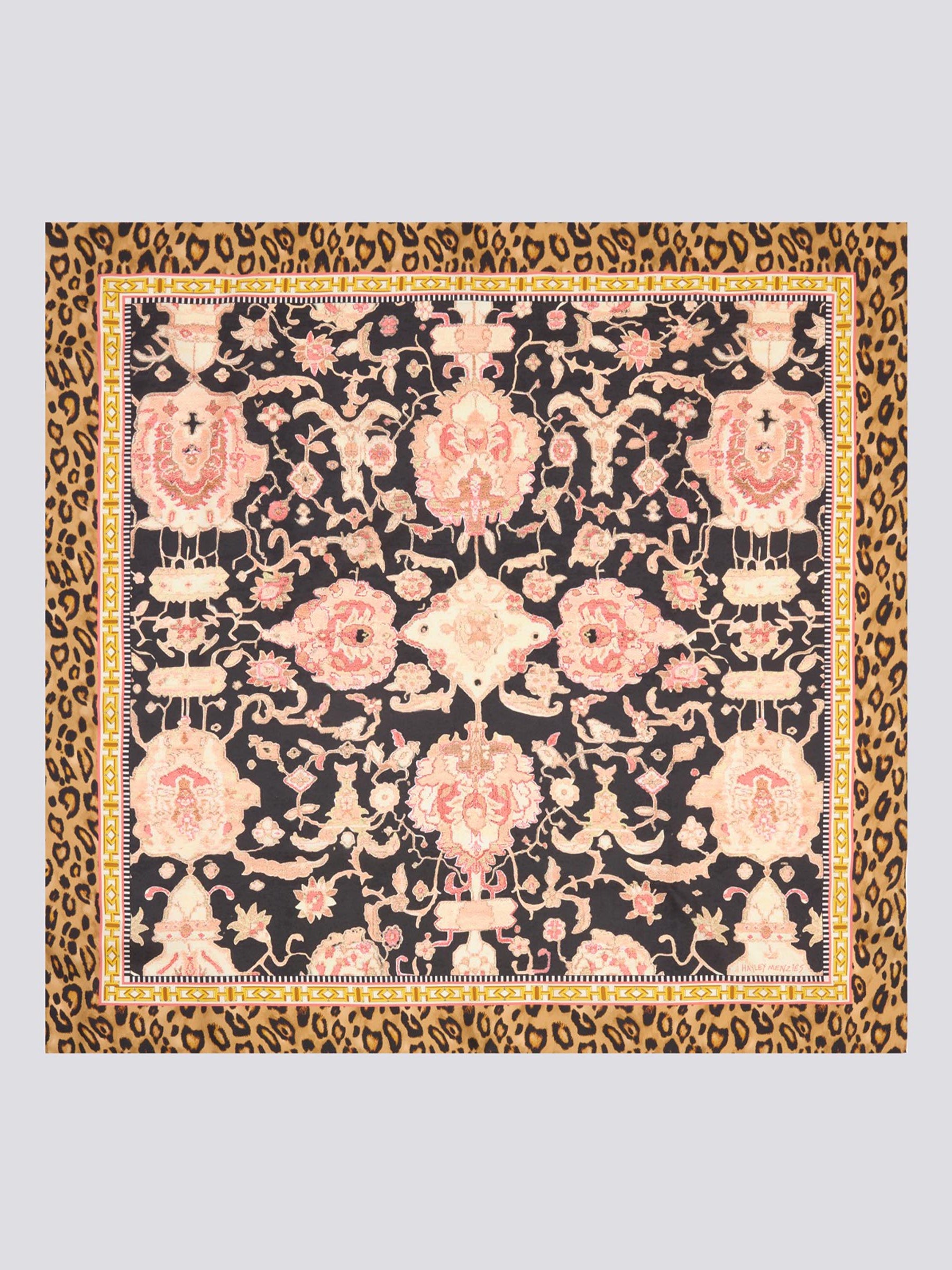 Desert Loom Silk Scarf Black