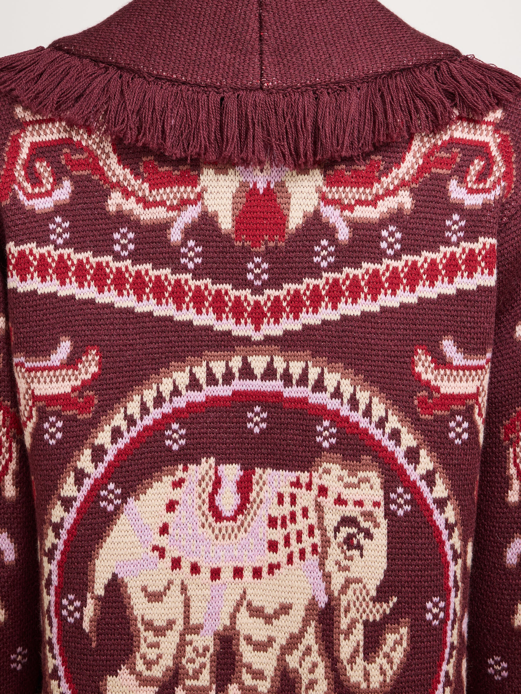 Nandita Merino Cardigan Burgundy