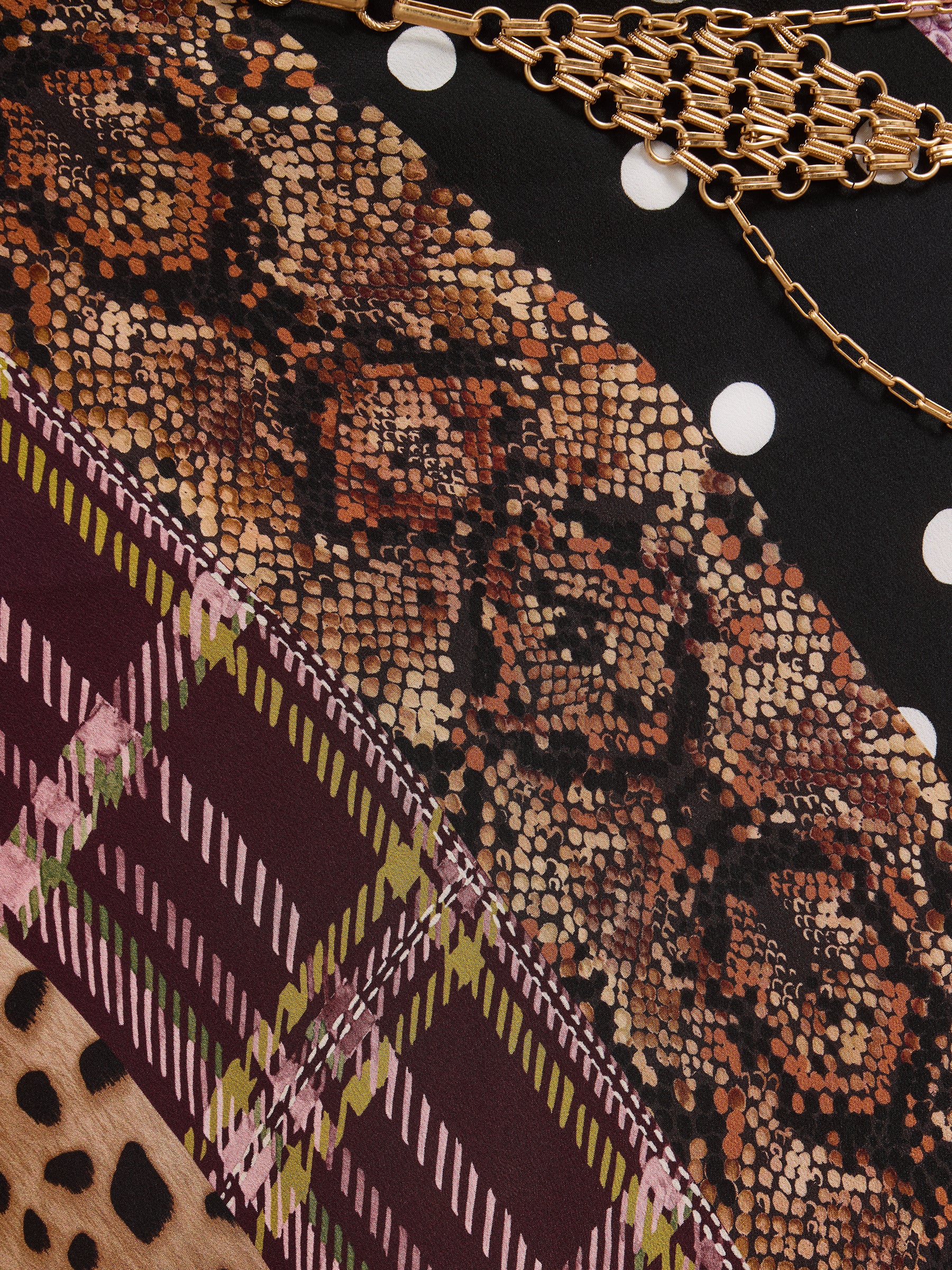 Edie Silk Skirt Multi