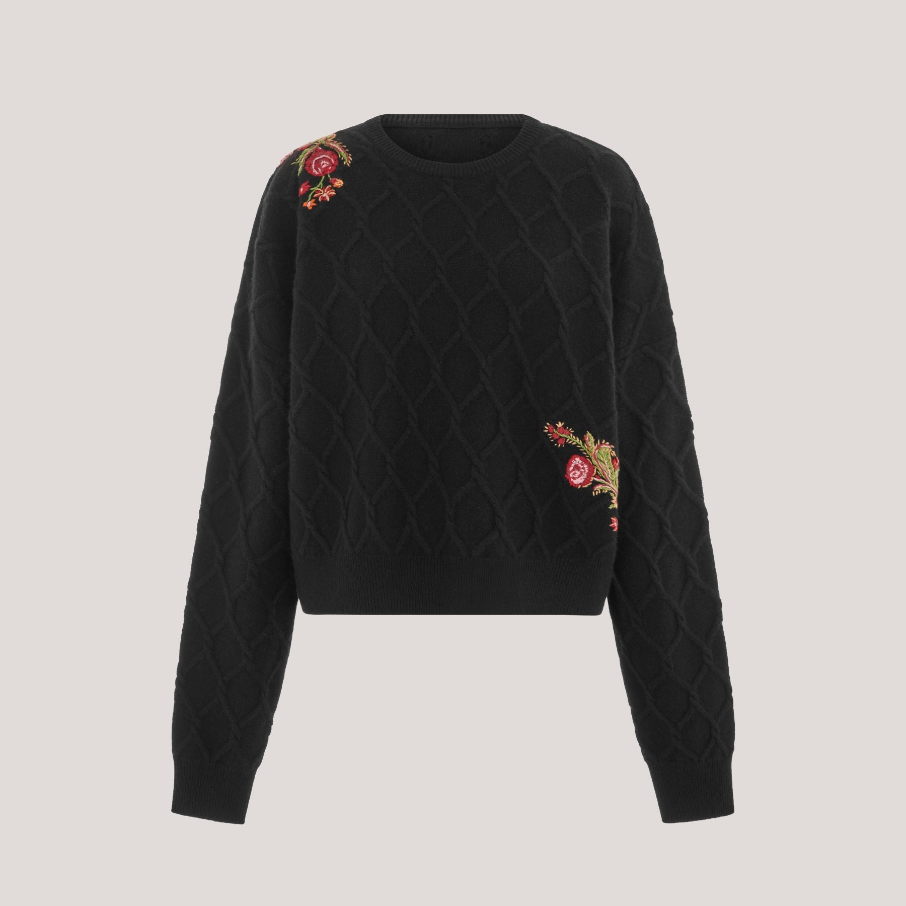 Talitha Embroidered Jumper Black