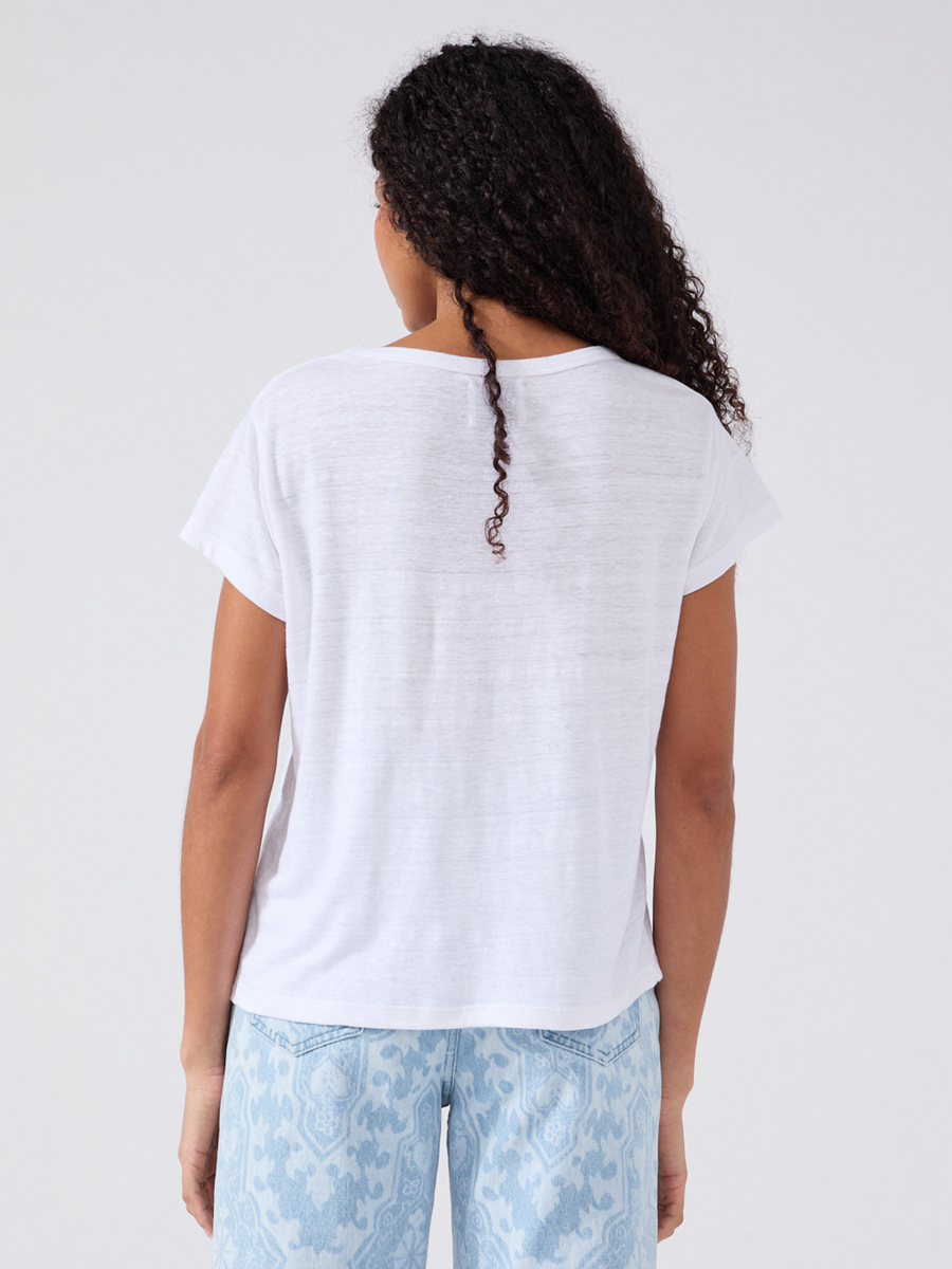 Linen T-Shirt White