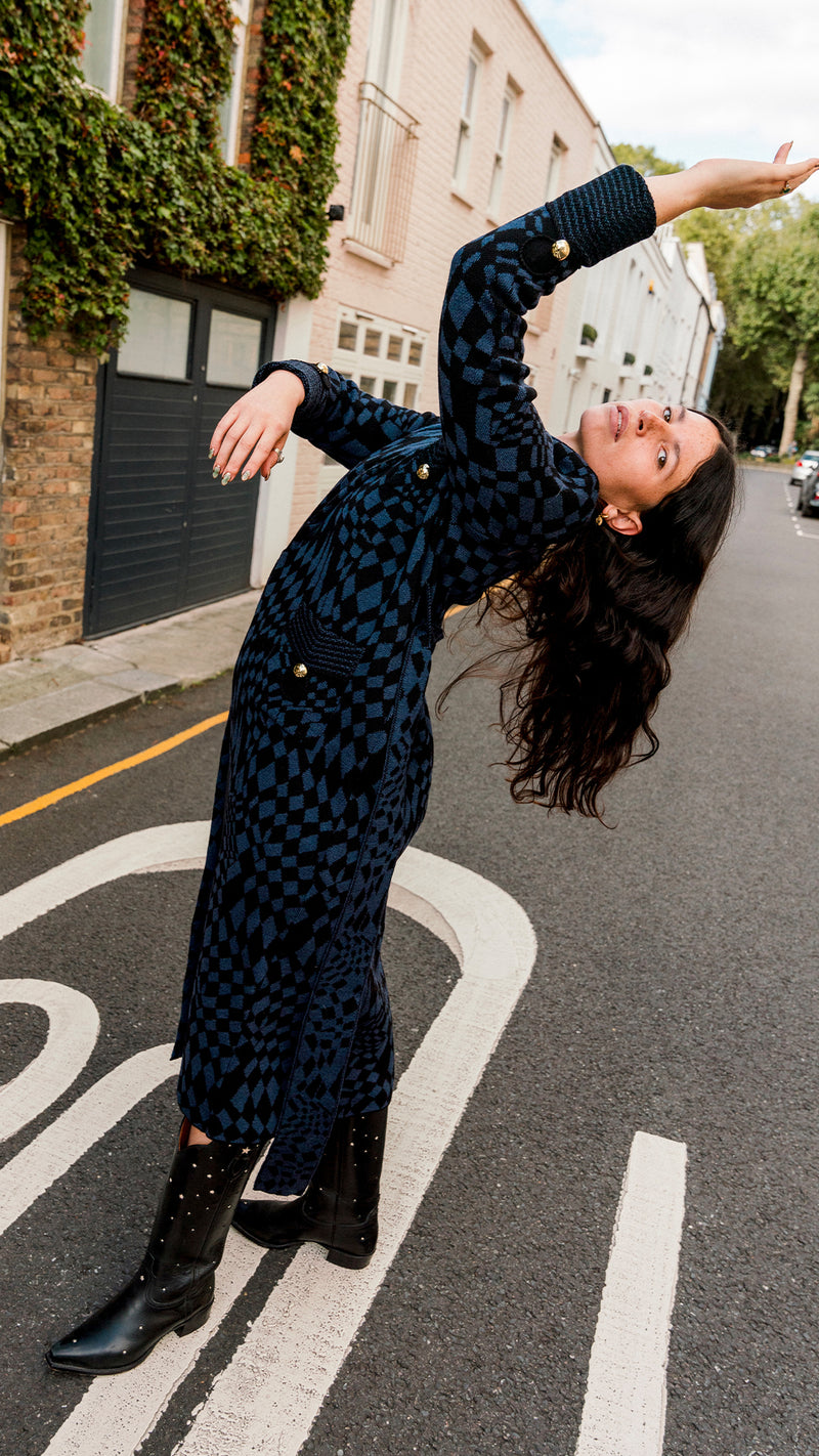 Model Wears Hayley Menzies Hari Smoking Robe