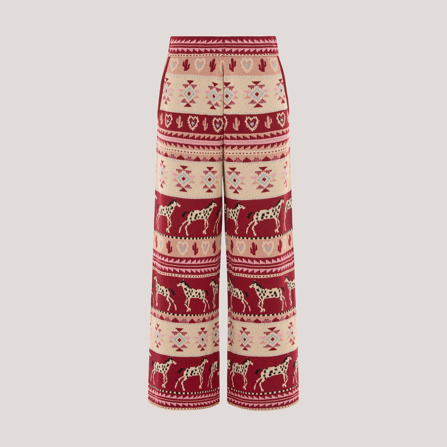Alpine Rodeo Knit Trousers Red