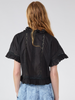 August Embroidered Blouse Black