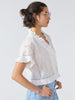 August Embroidered Blouse White