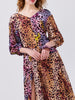 Hypnotic Cheetah Paneled Silk Maxi Dress