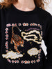 Courageous Tiger Printed Embellished Sweatshirt
