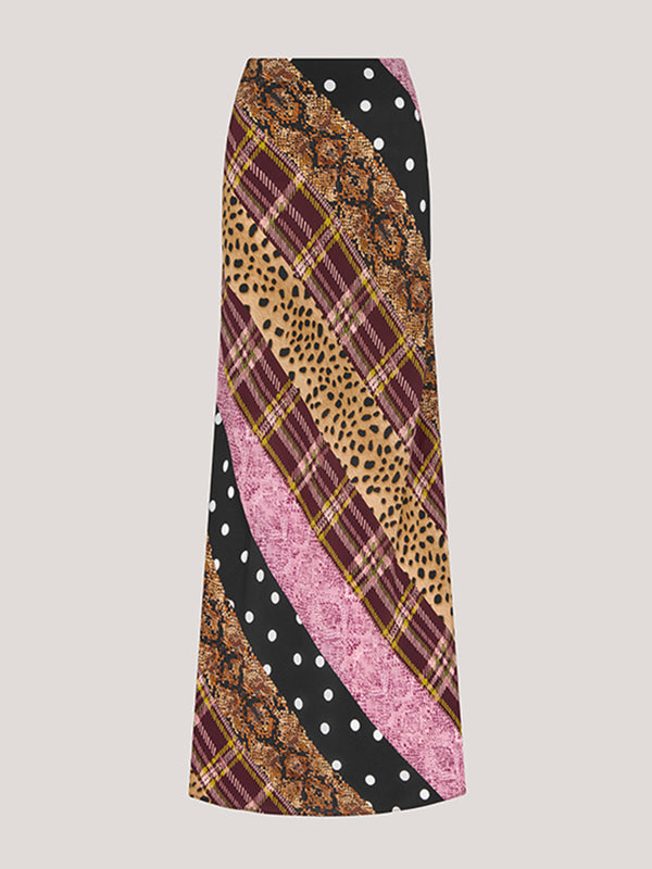 Edie Silk Skirt Multi