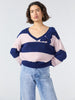 Alma Alpaca Jumper Navy/Pink Stripe