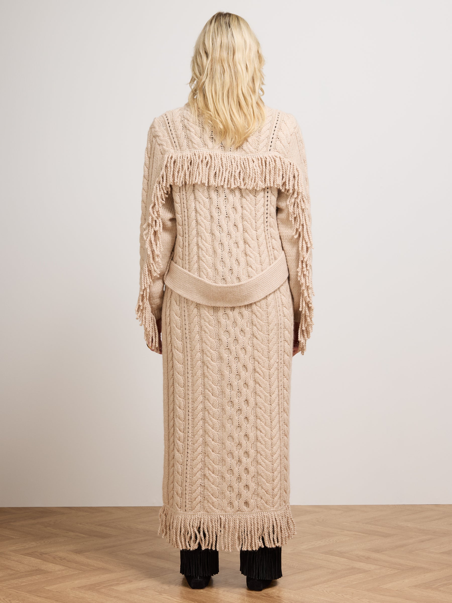 Avni Long Cardigan Ecru
