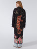 Tibetan Tiger Cotton Jacquard Duster Black