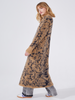 Big Meow Alpaca Jacquard Long Jumper Camel/Navy