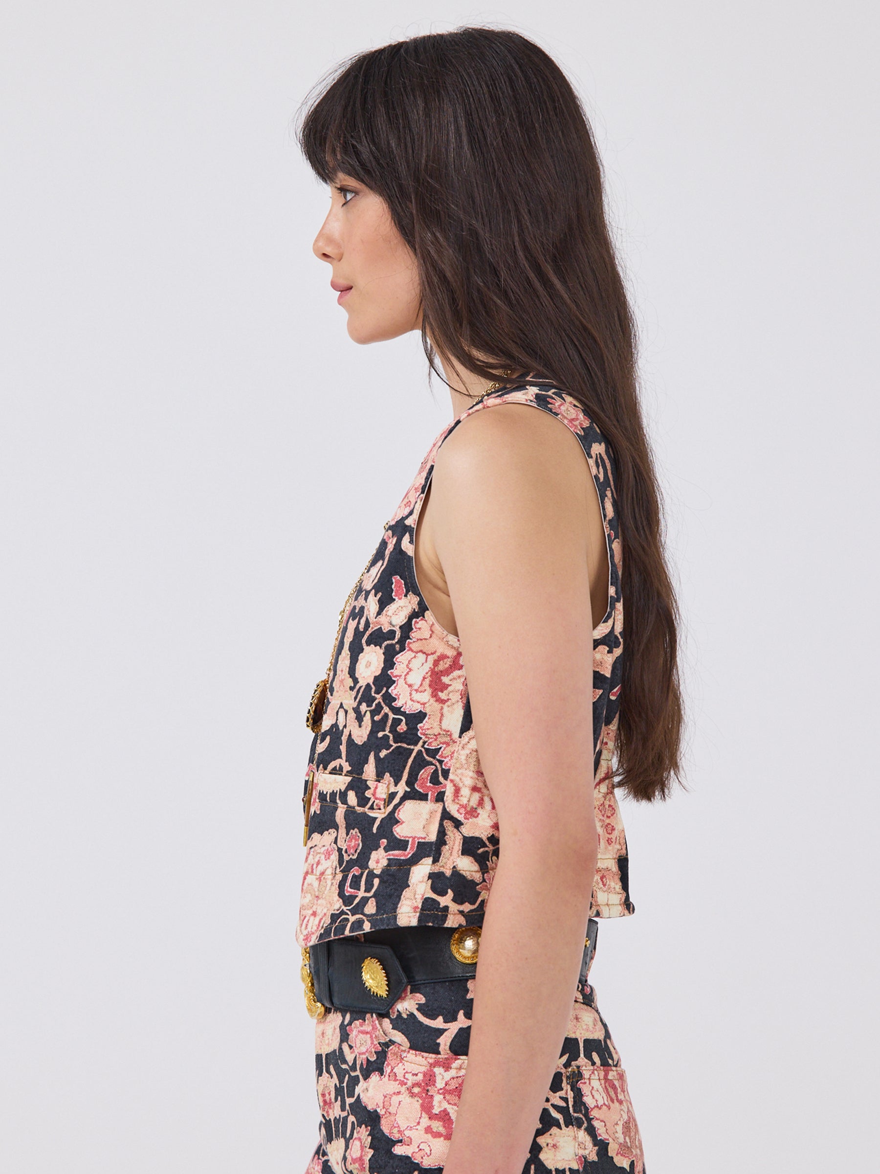 Desert Loom Waistcoat Black