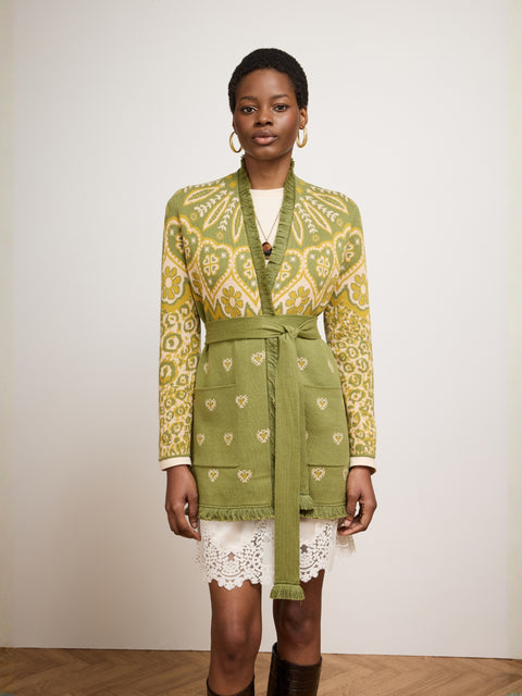 Dalton Cardigan Green
