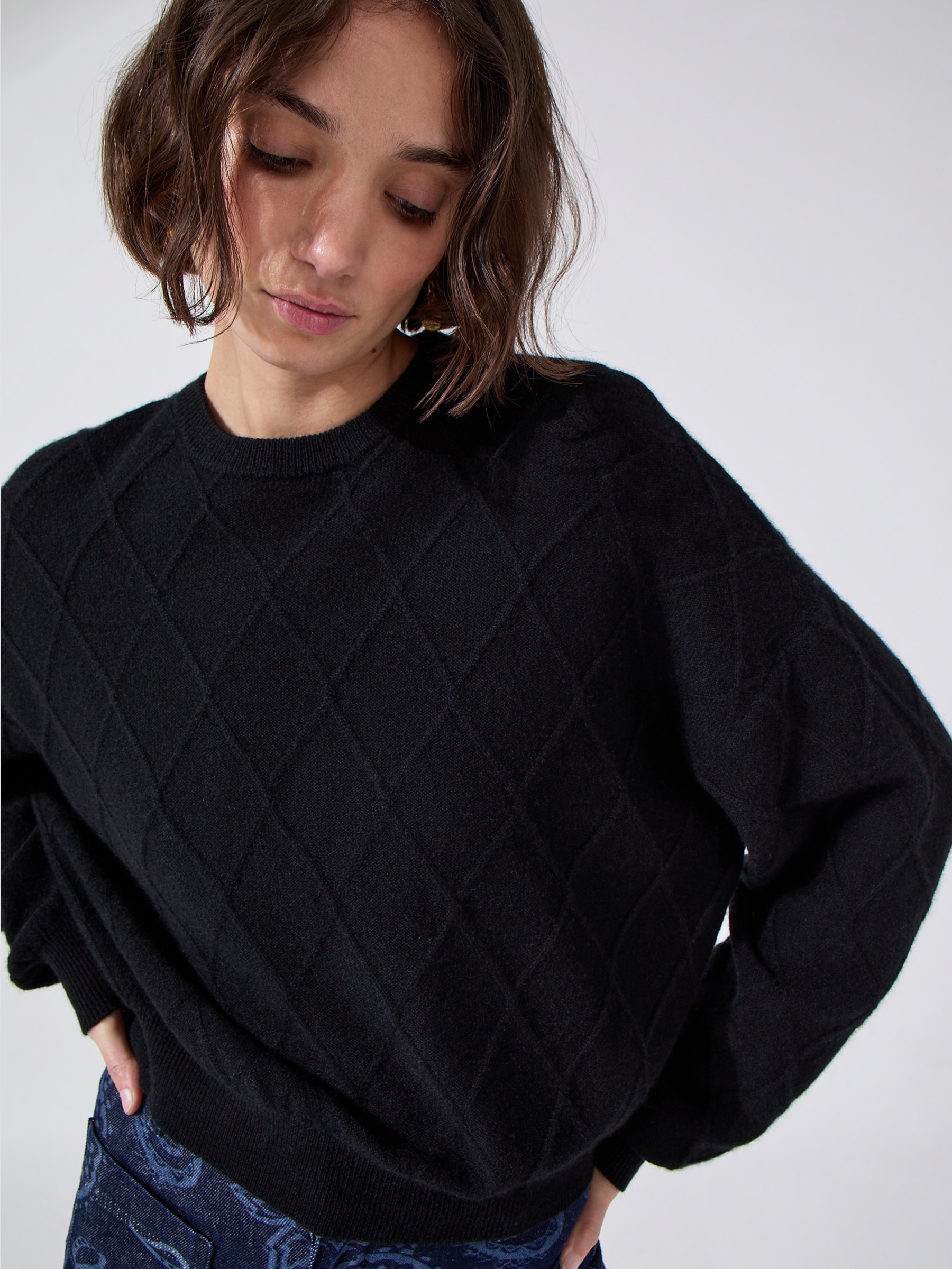 Janis Cashmere Jumper Black