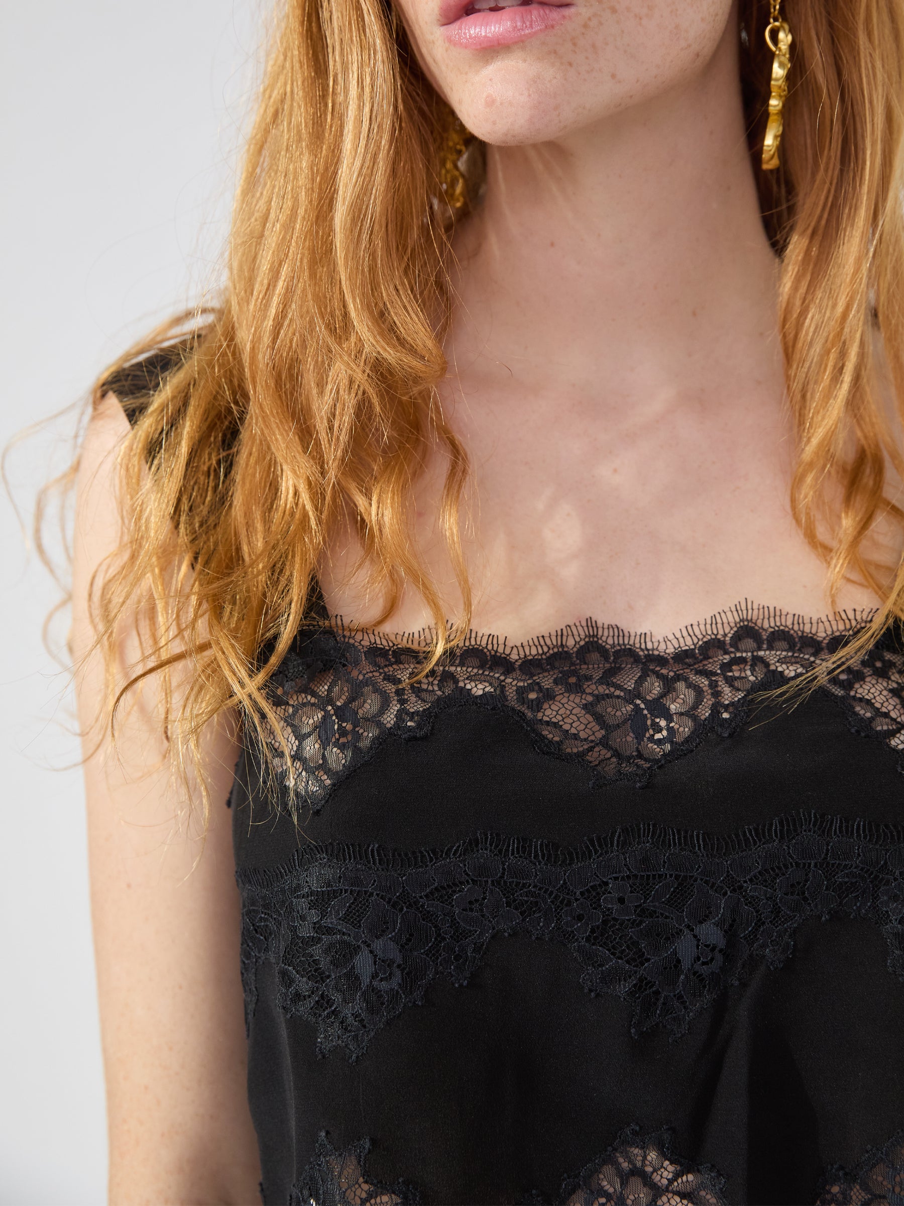 Courtney Silk Cami Black