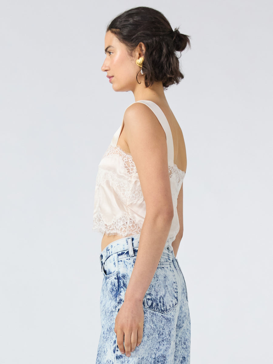 Courtney Silk Cami Oyster