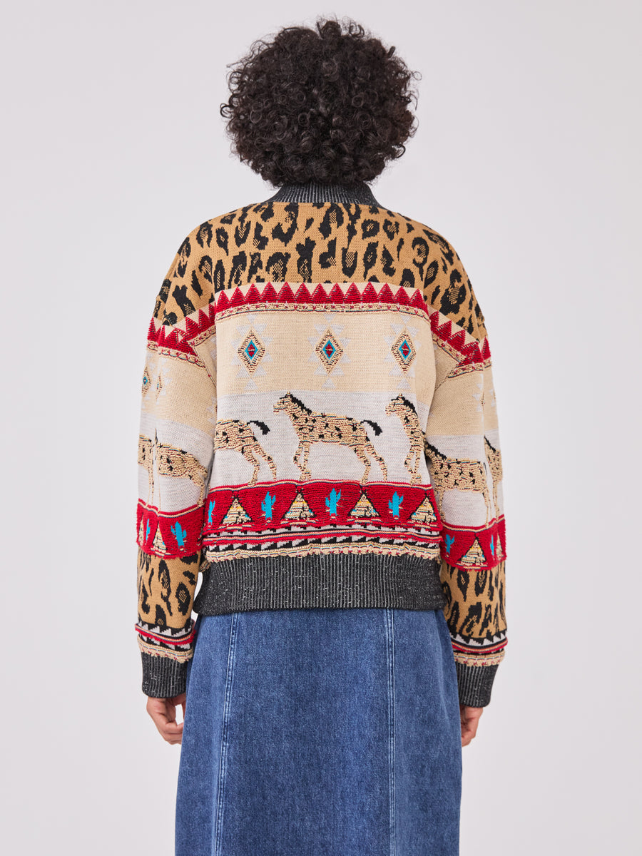 Nomadic Tapestry Bomber Cream