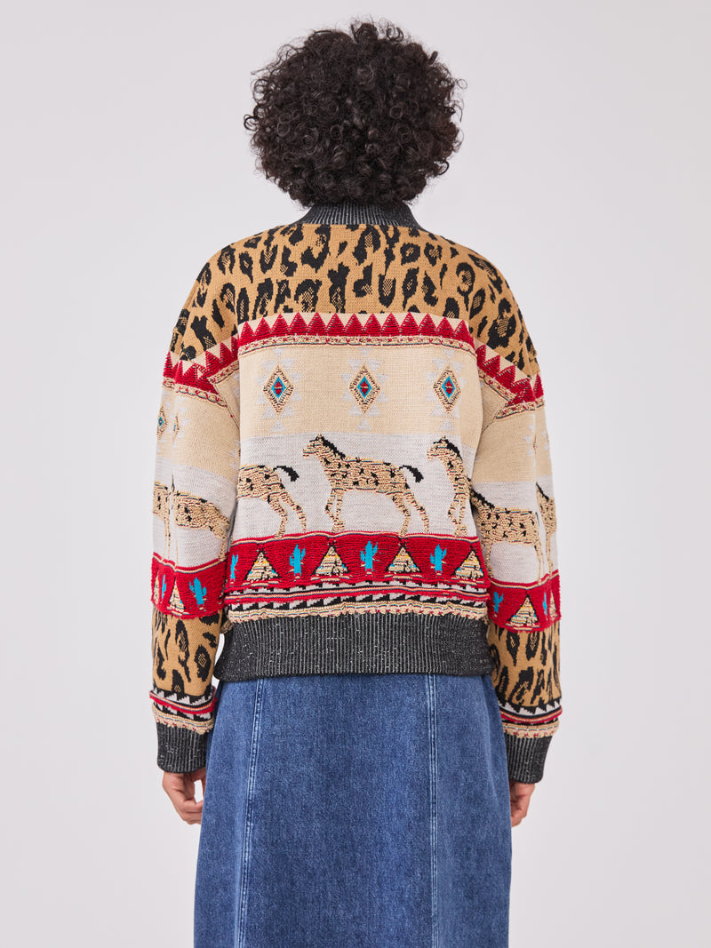 Nomadic Tapestry Bomber Cream