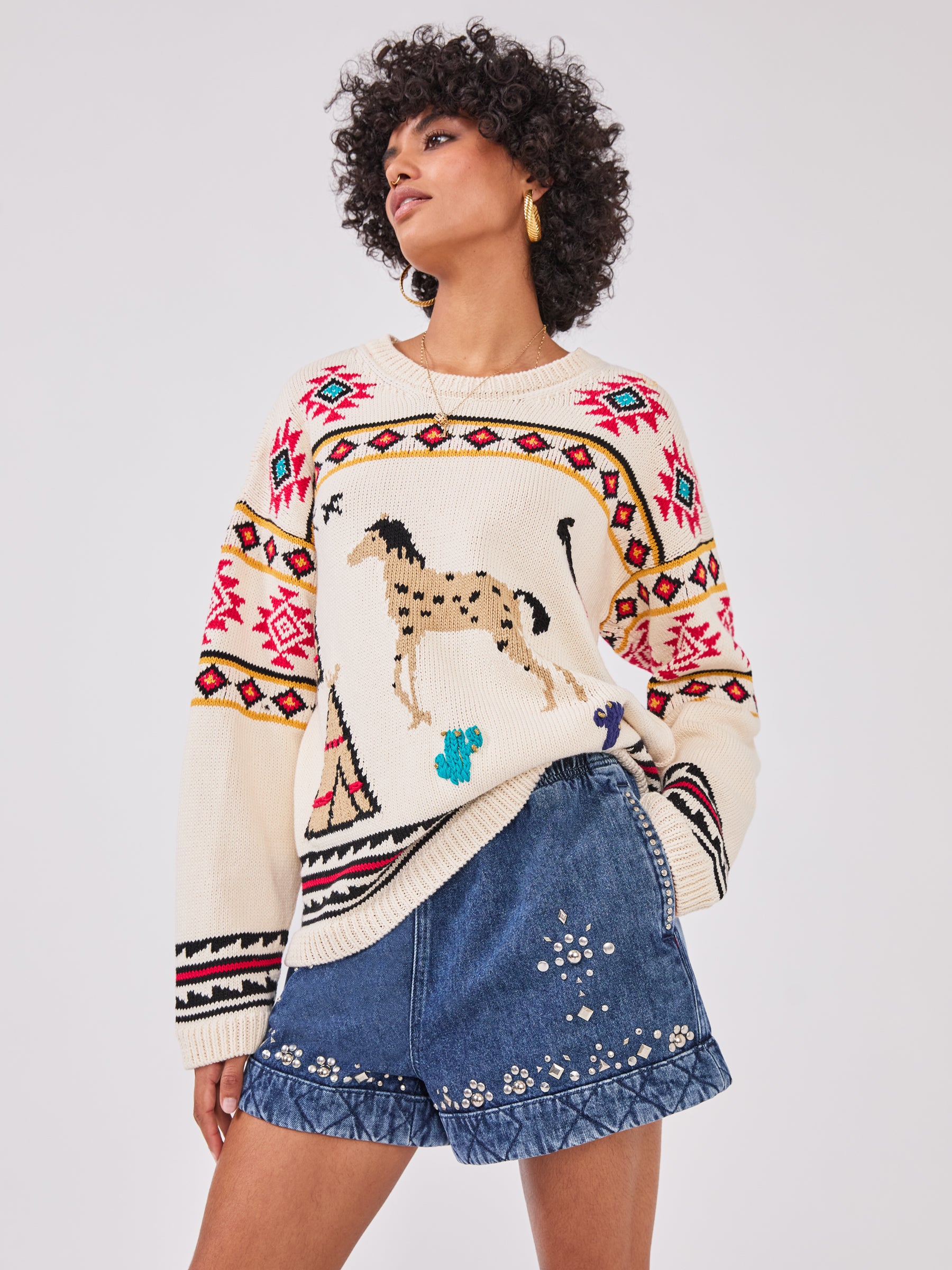 Nomadic Tapestry Jumper Cream