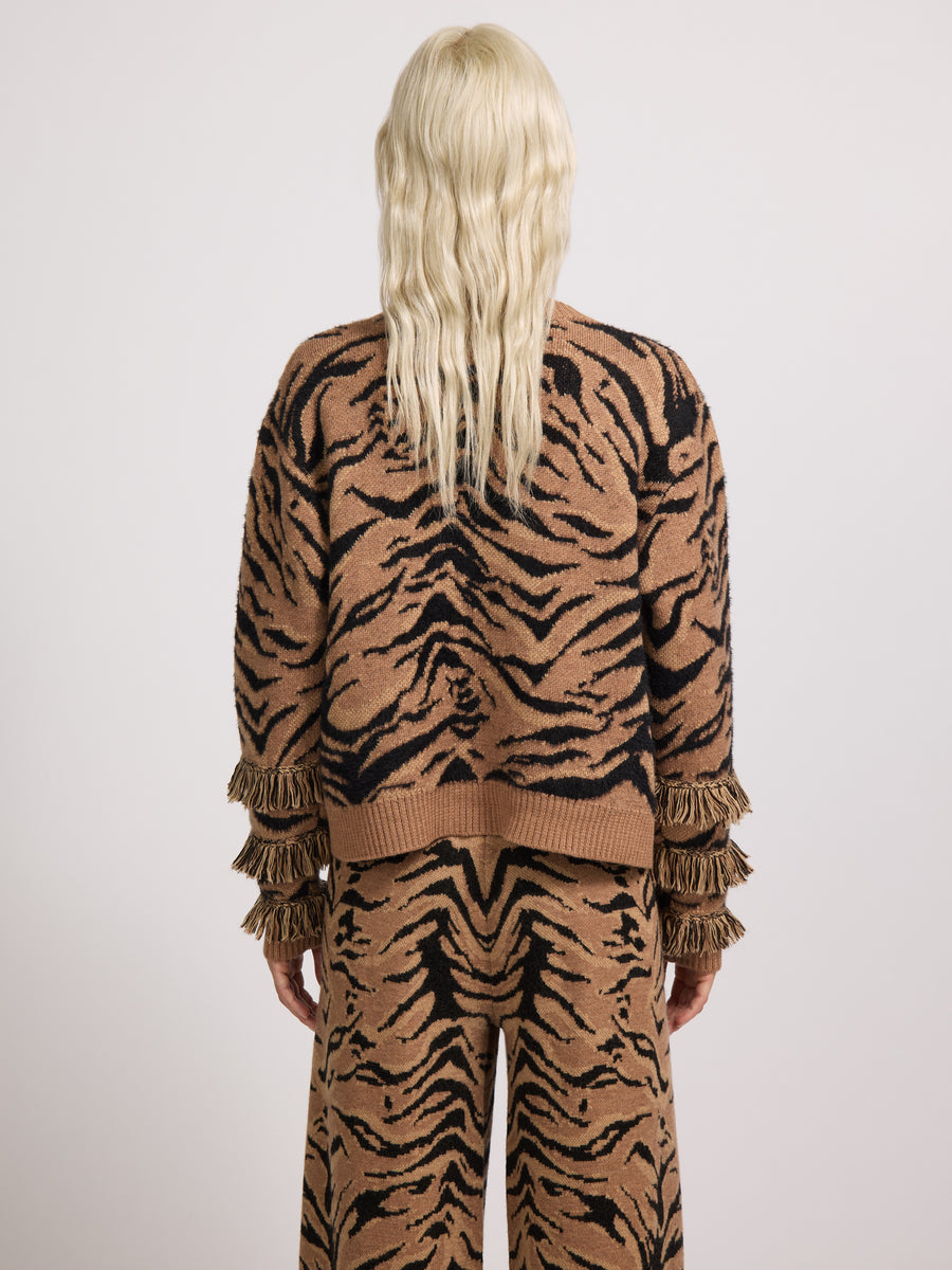 Chalet Cat Cardigan Brown