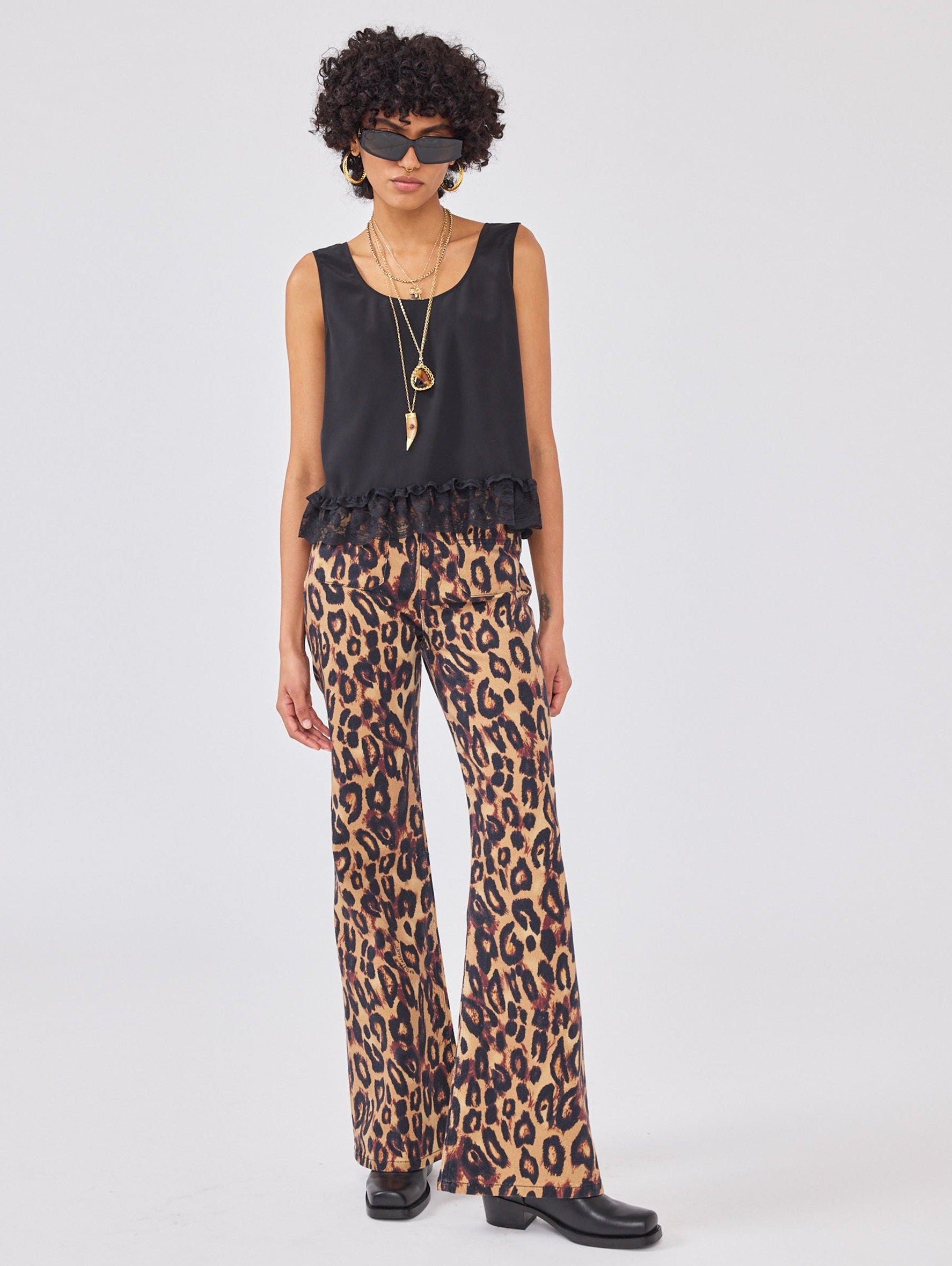 Cosmic Cat Flare Jeans