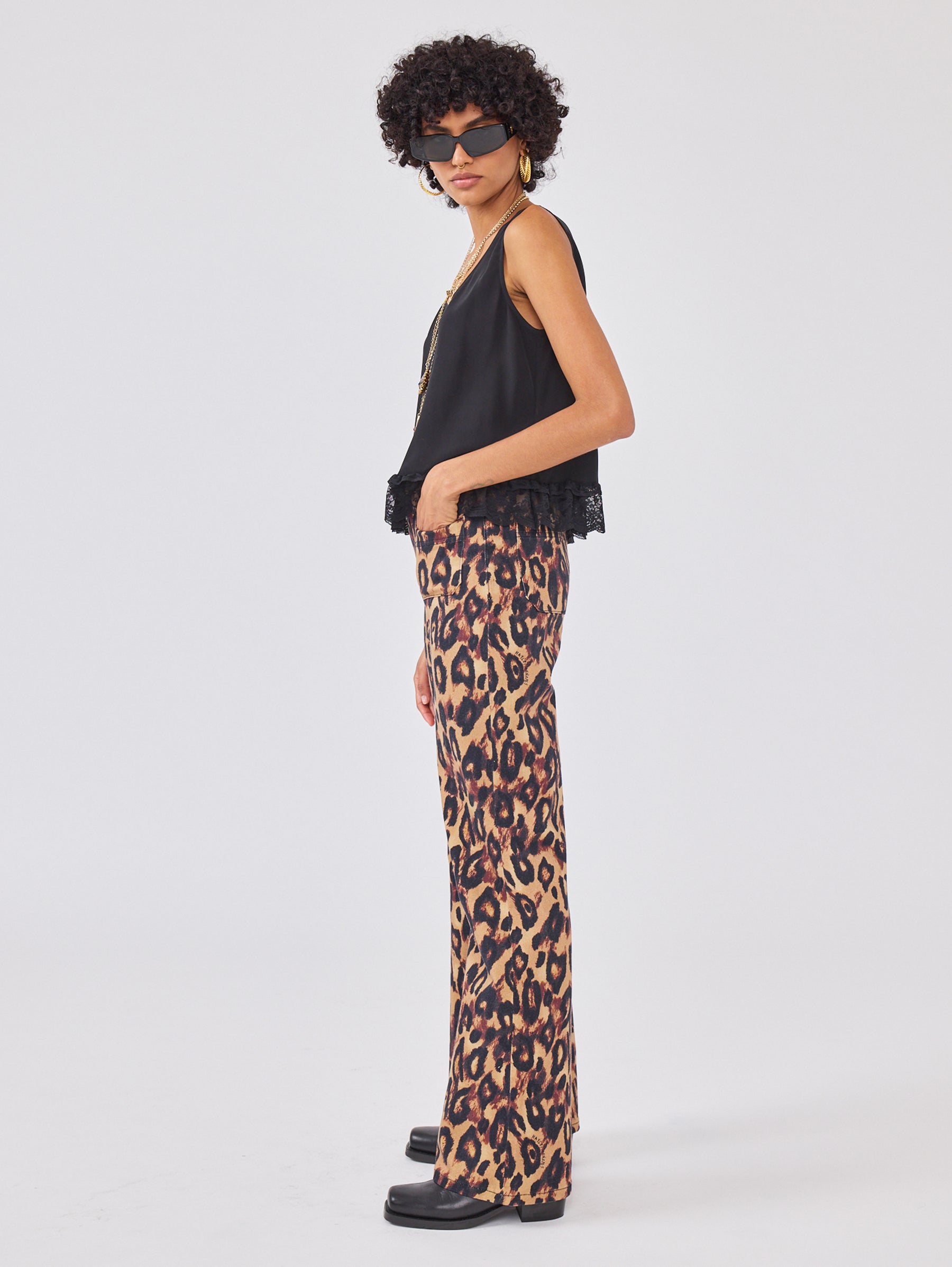 Cosmic Cat Flare Jeans