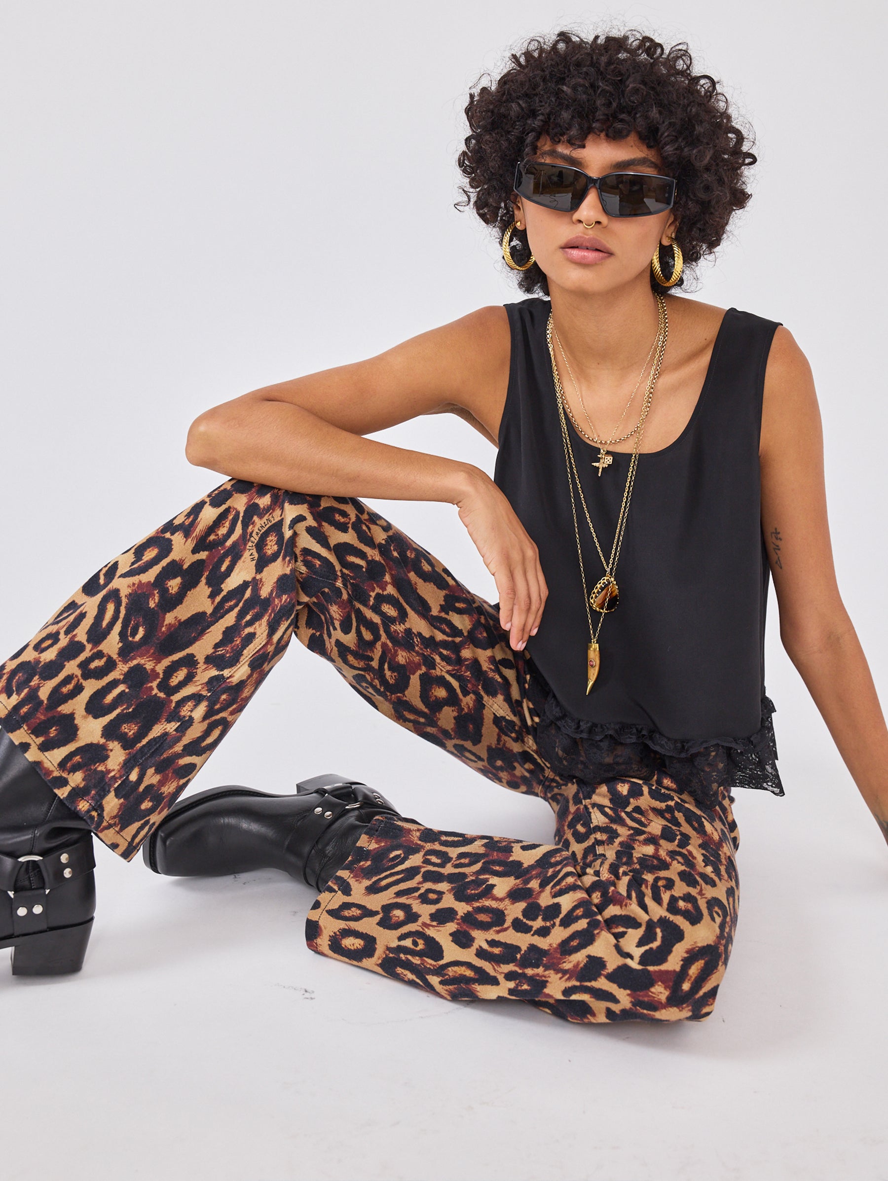 Cosmic Cat Flare Jeans