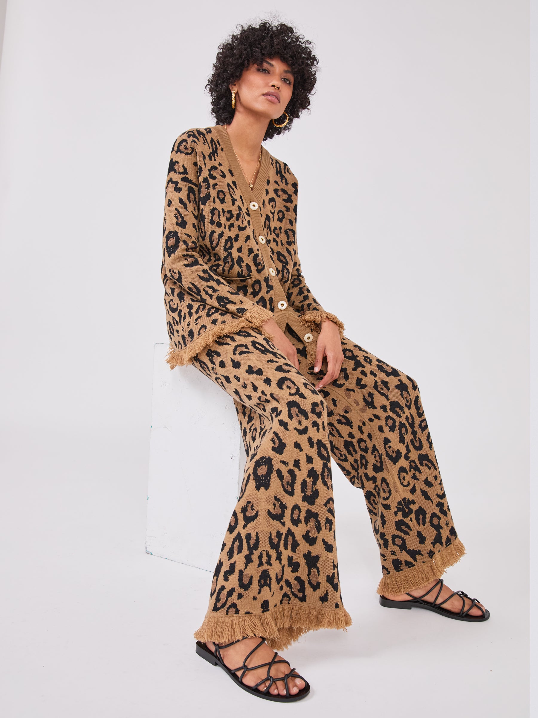 Cosmic Cat Knitted Trouser