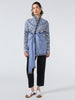 Dalton Cotton Jacquard Cardigan Blue