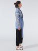 Dalton Cotton Jacquard Cardigan Blue