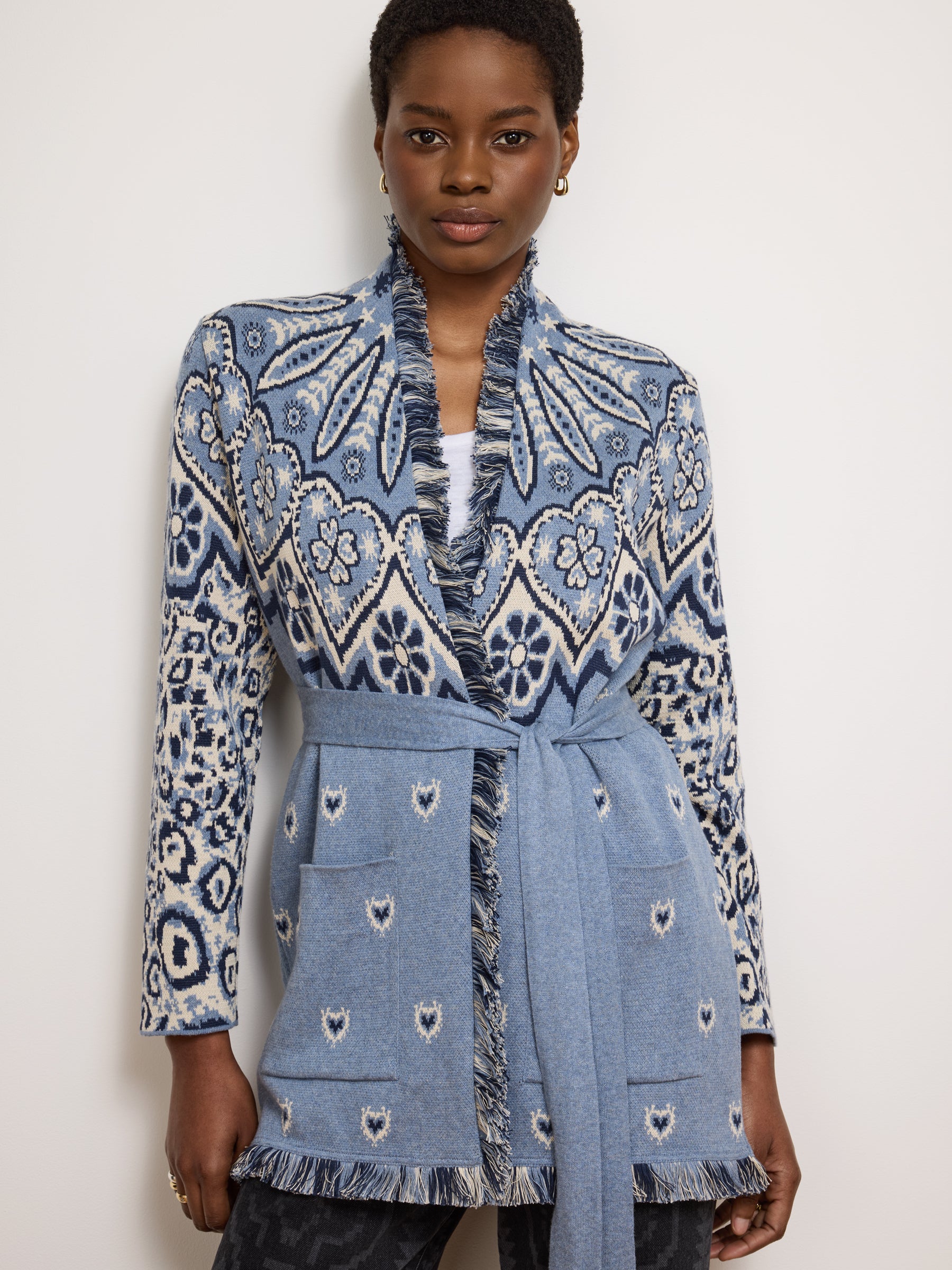 Dalton Cardigan Blue – Hayley Menzies