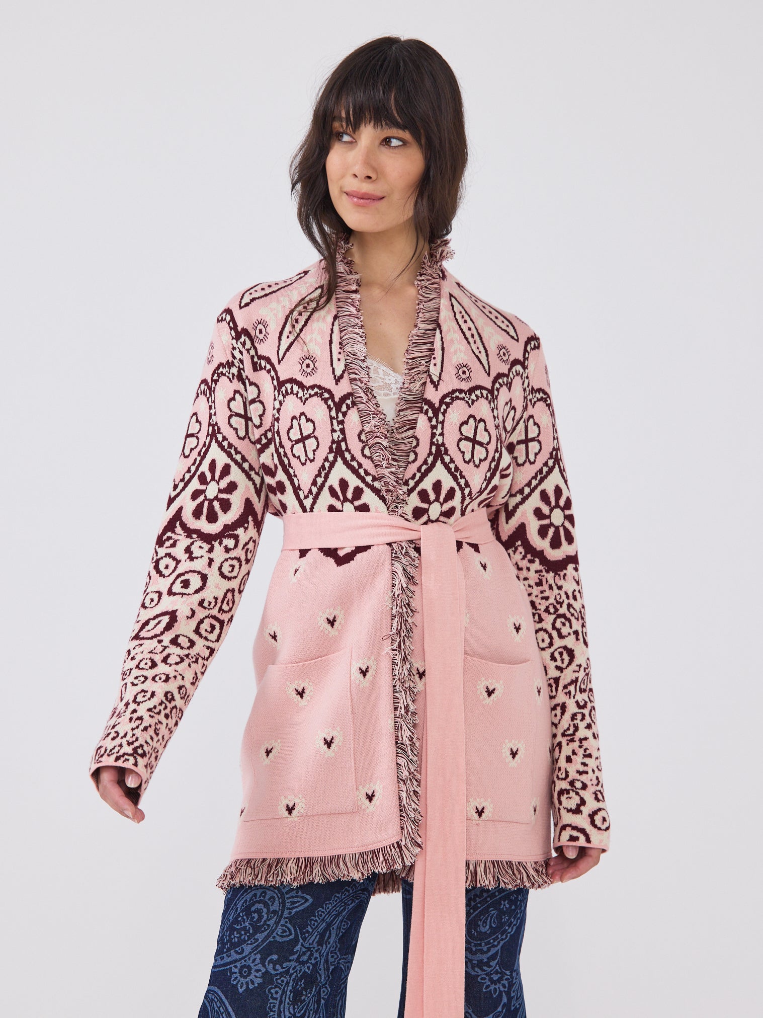 Dalton Cardigan Pink – Hayley Menzies