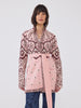 Dalton Cotton Jacquard Cardigan Pink
