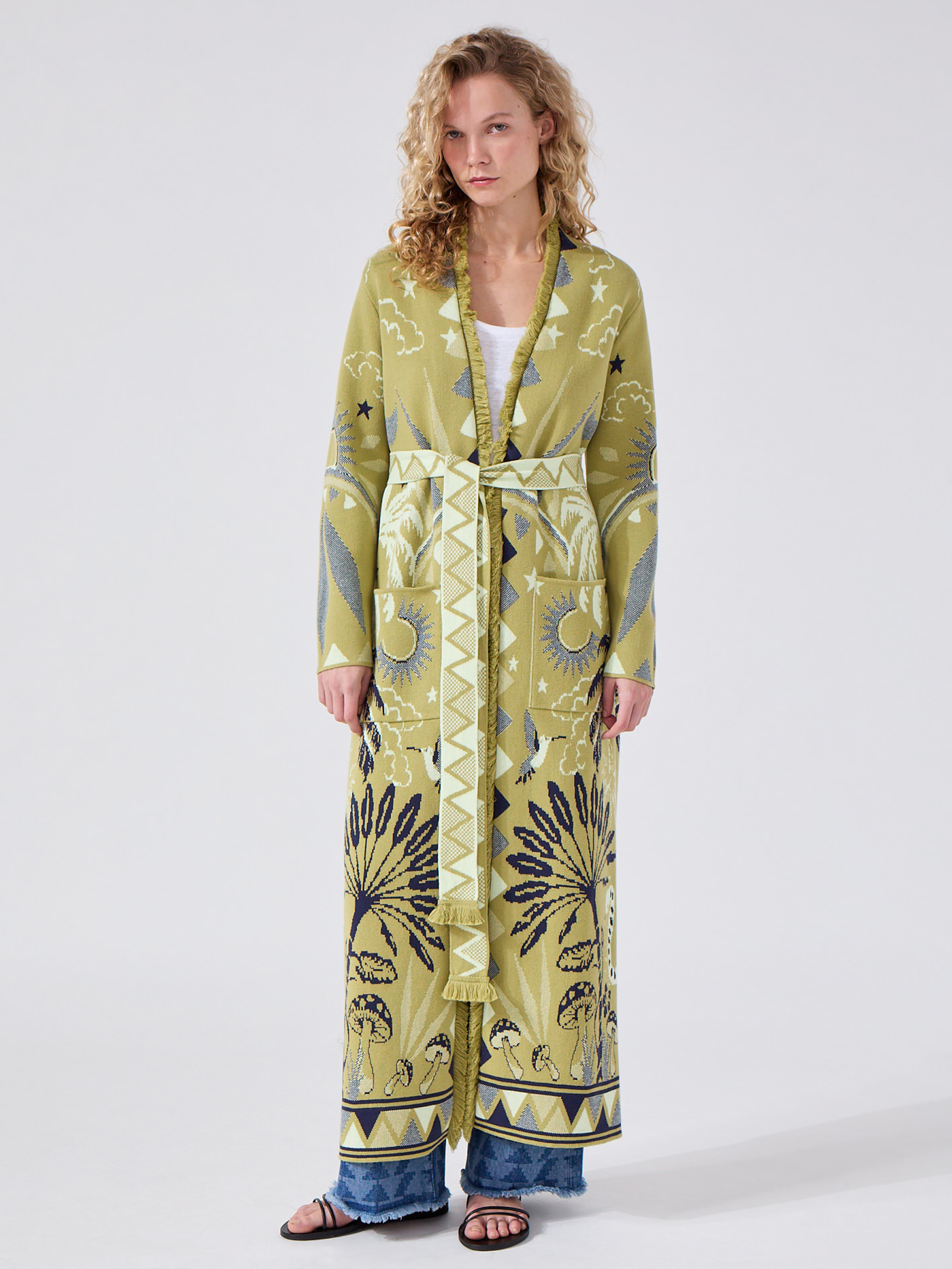 Magic Leopard Duster Green