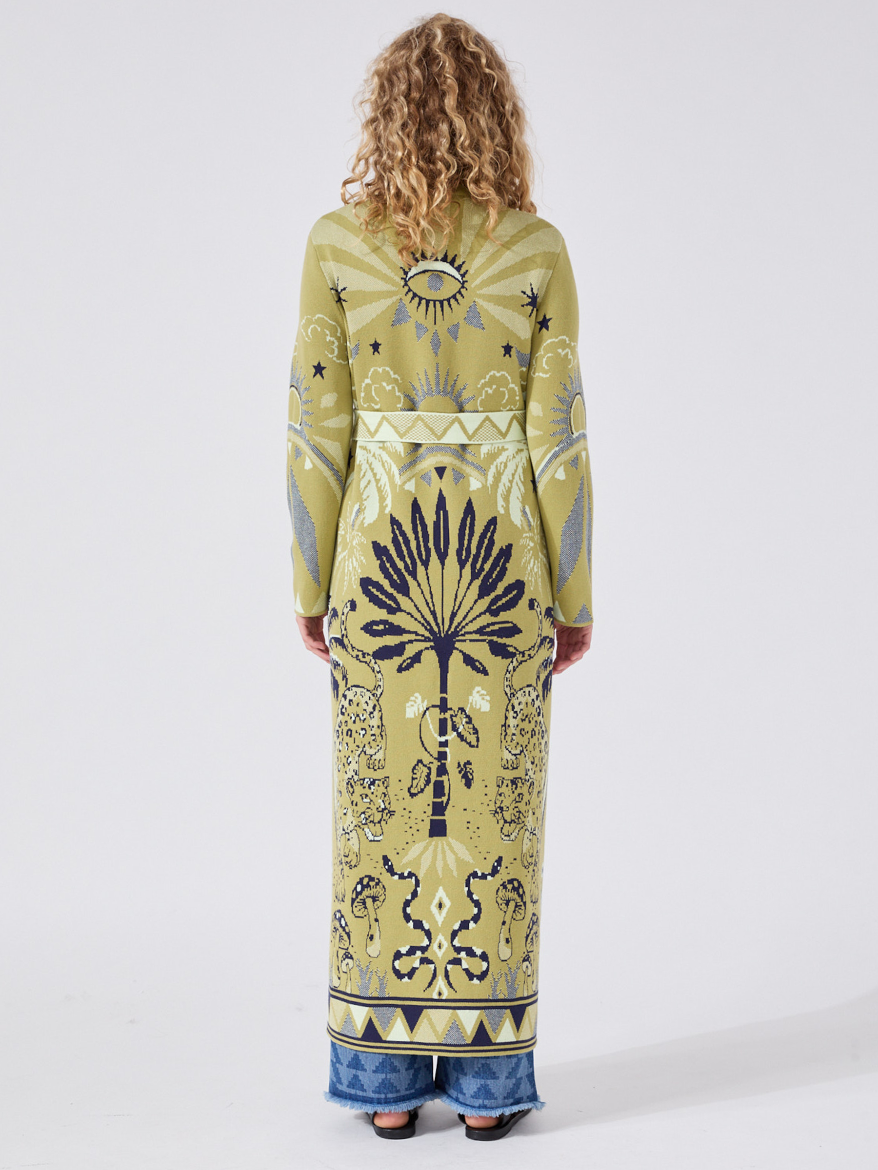 Magic Leopard Duster Green