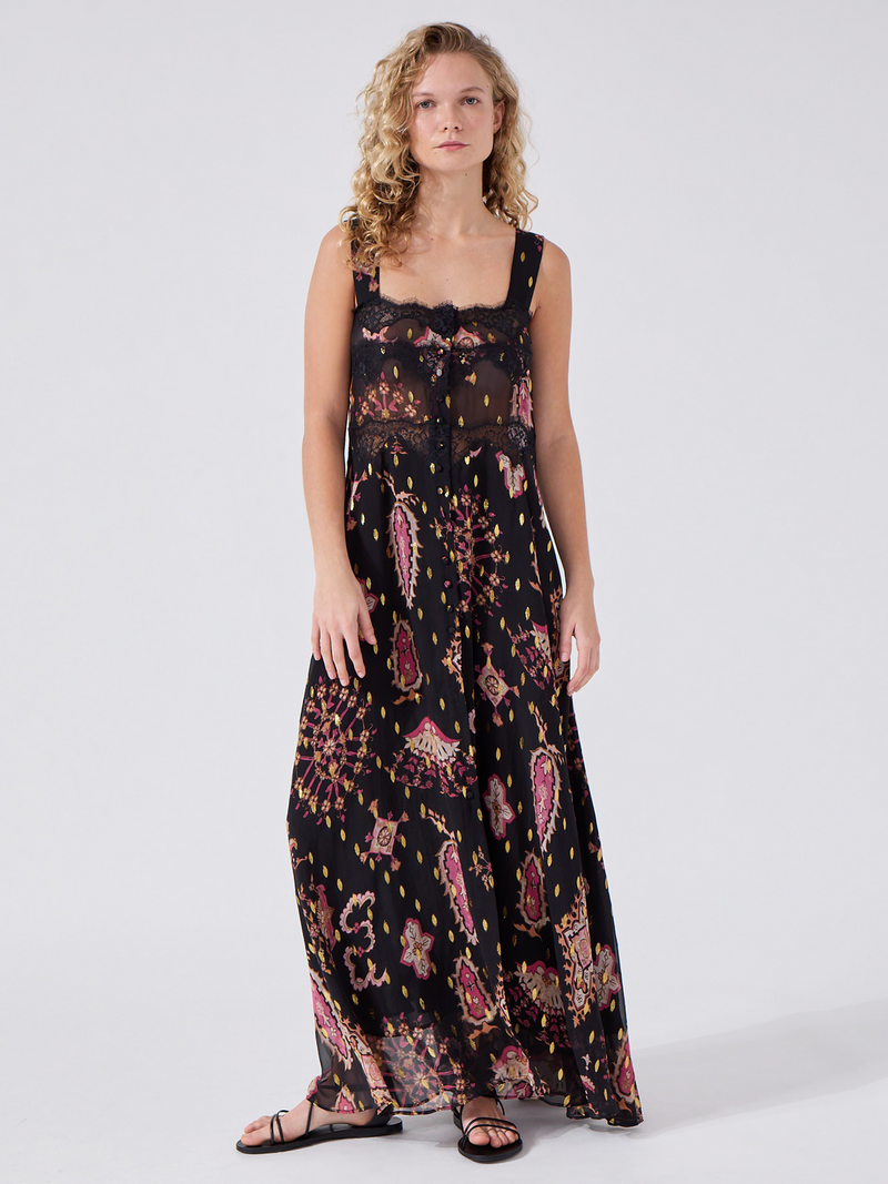 Dylan Lurex Maxi Cami Dress