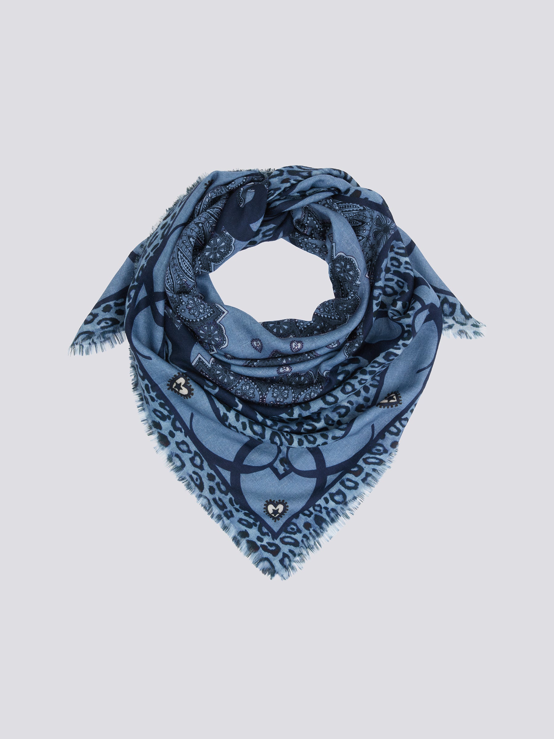 Dalton Cashmere Wool Scarf Blue – Hayley Menzies