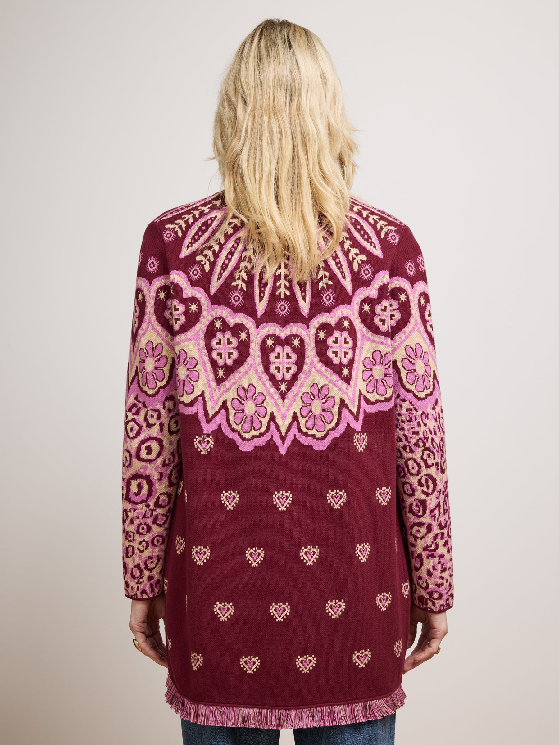 Dalton Cardigan Burgundy