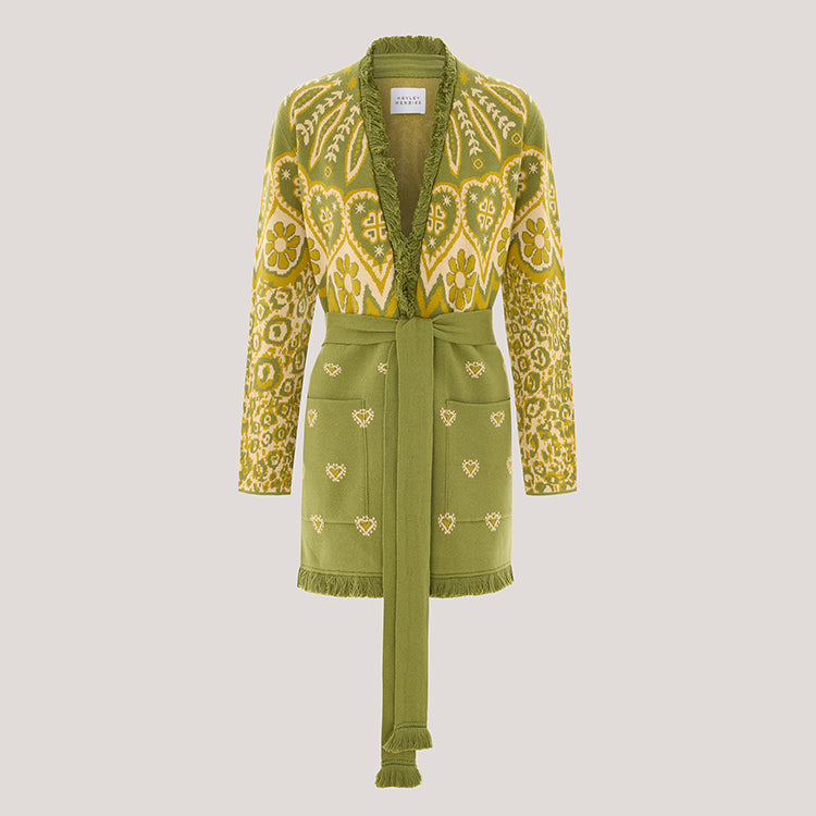 Dalton Cardigan Green
