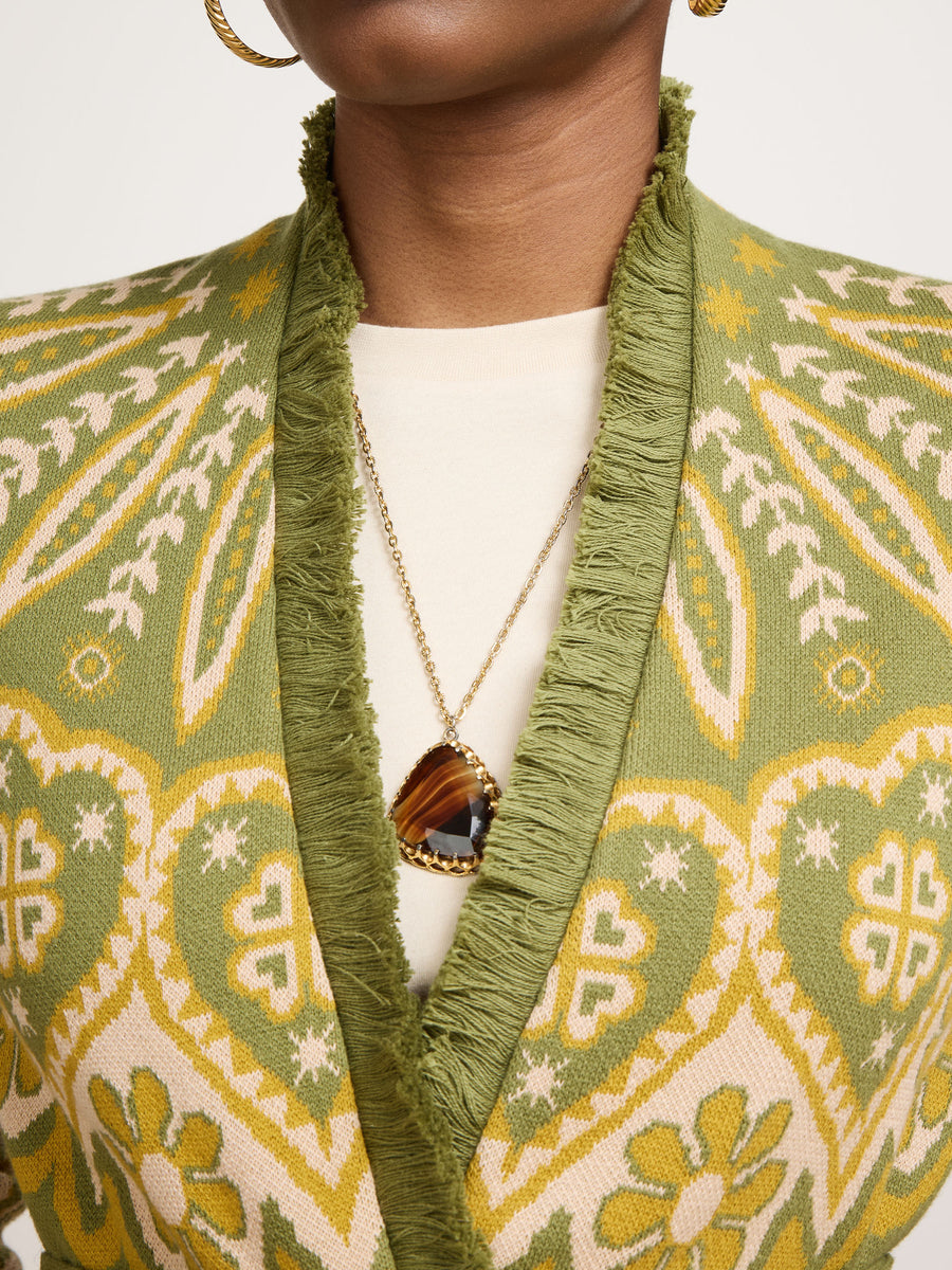 Dalton Cardigan Green