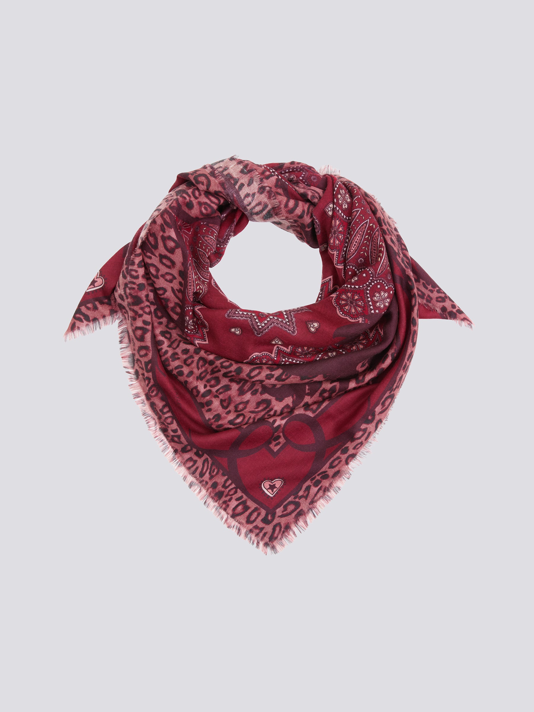 Dalton Cashmere Wool Scarf Red