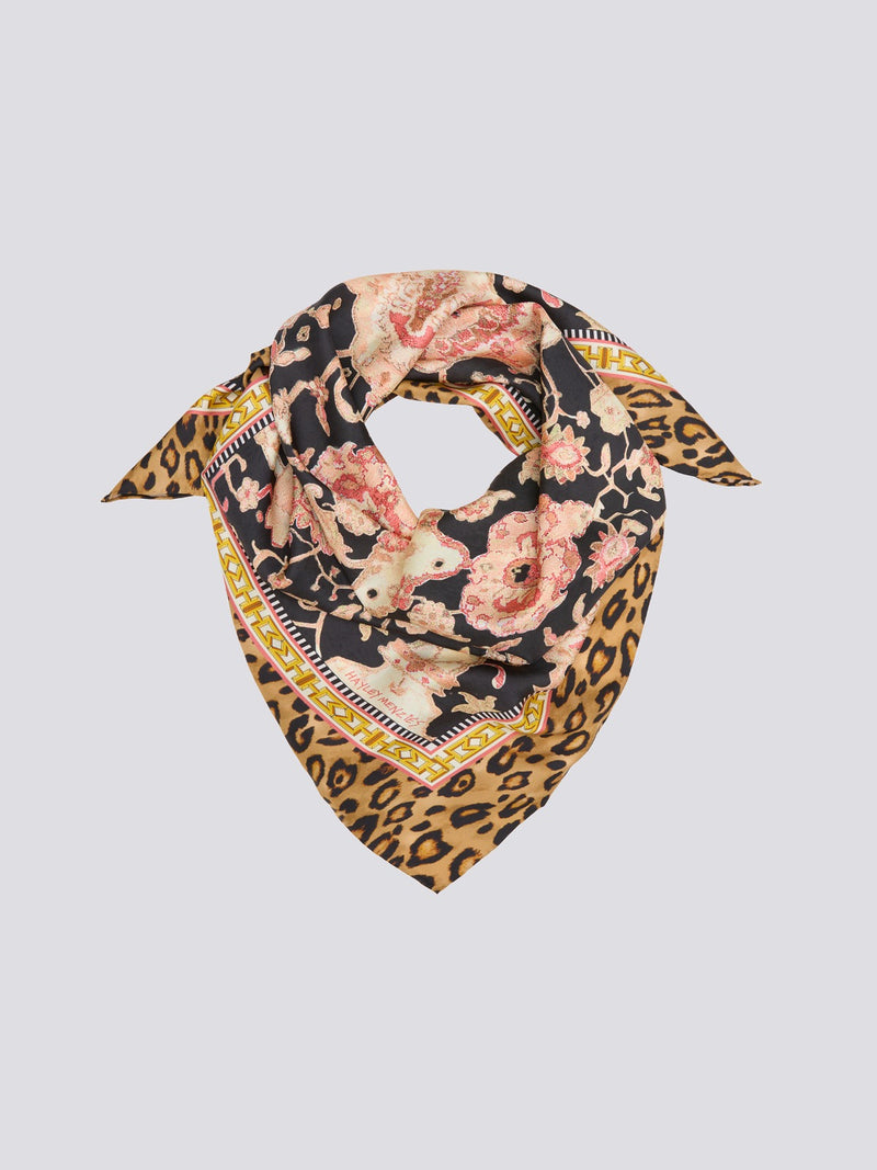 Desert Loom Silk Scarf Black