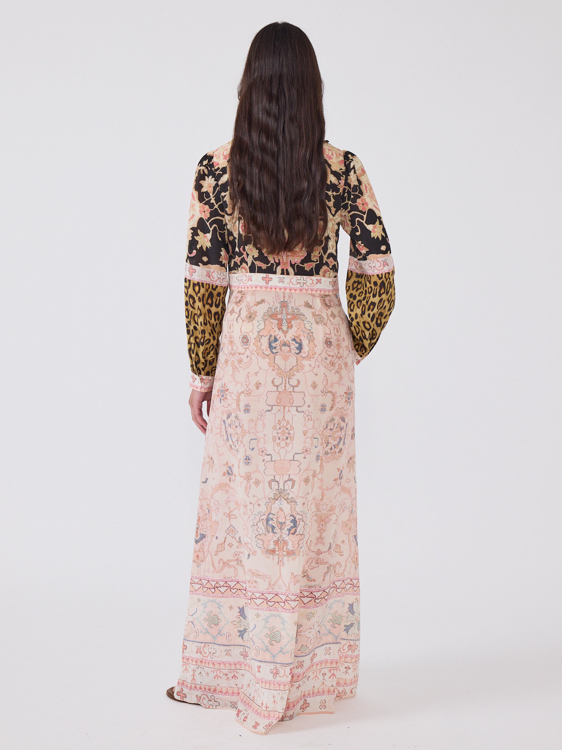 Desert Loom Silk Shirt Dress Multi