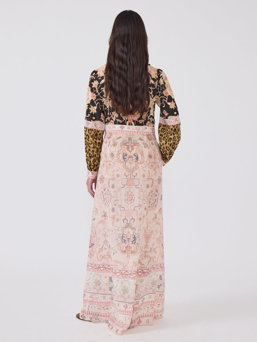 Desert Loom Silk Shirt Dress Multi